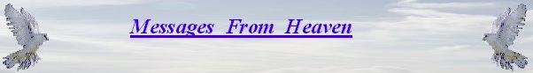 Messages from Heaven